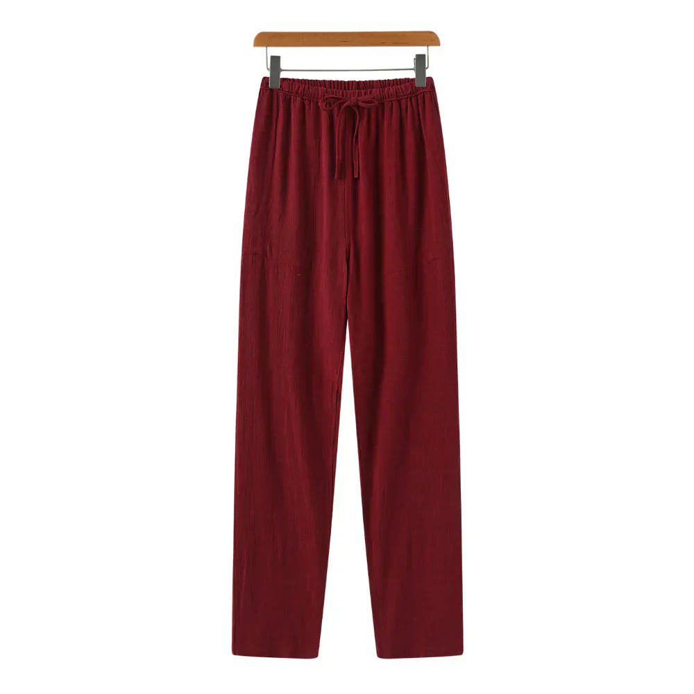 Milavie™ | Pantaloni Slim Fit in Lino