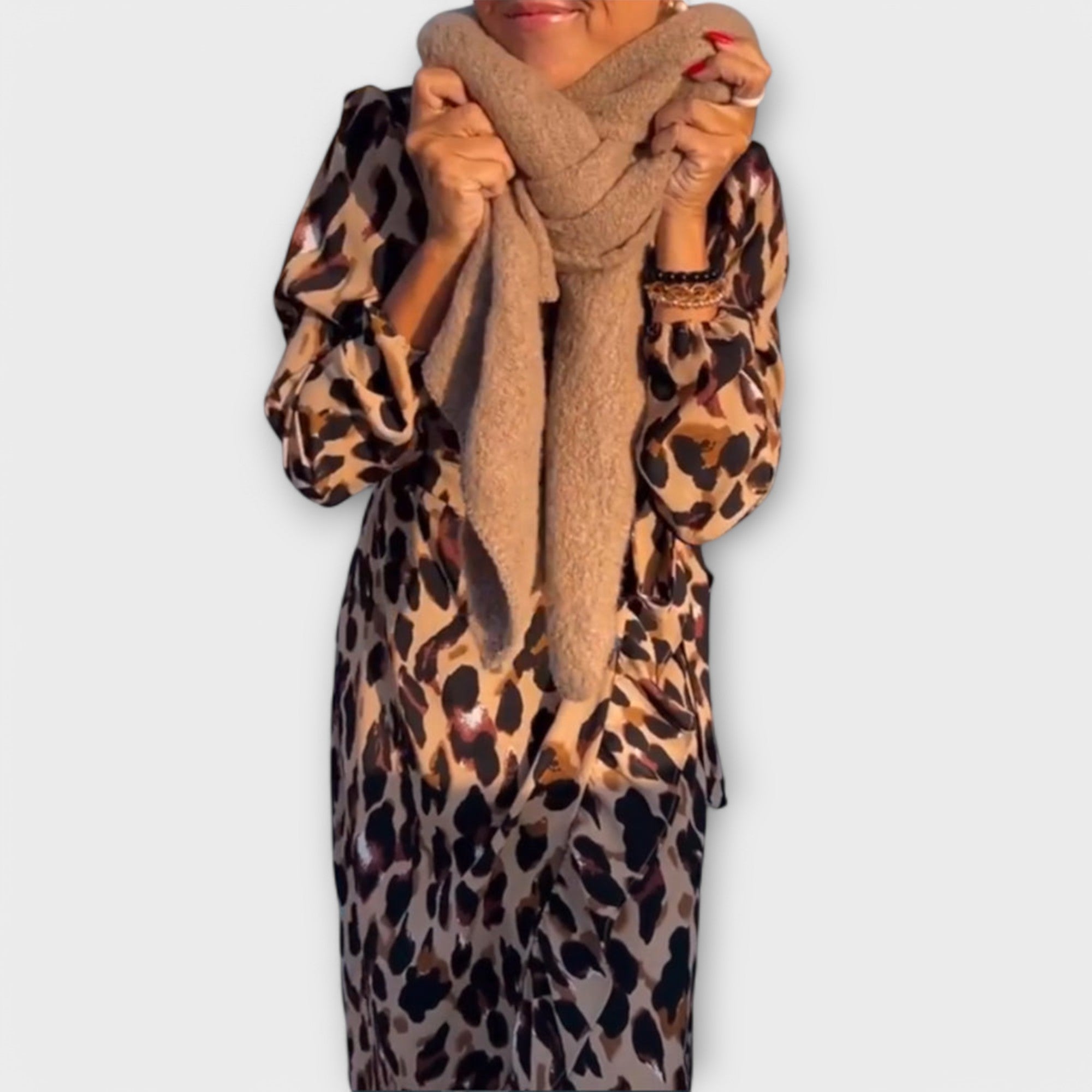 Emília - Vestito casual con stampa leopardata