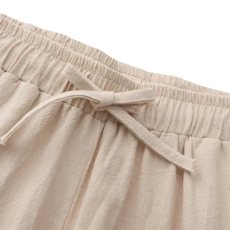 Milavie™ | Pantaloni in lino