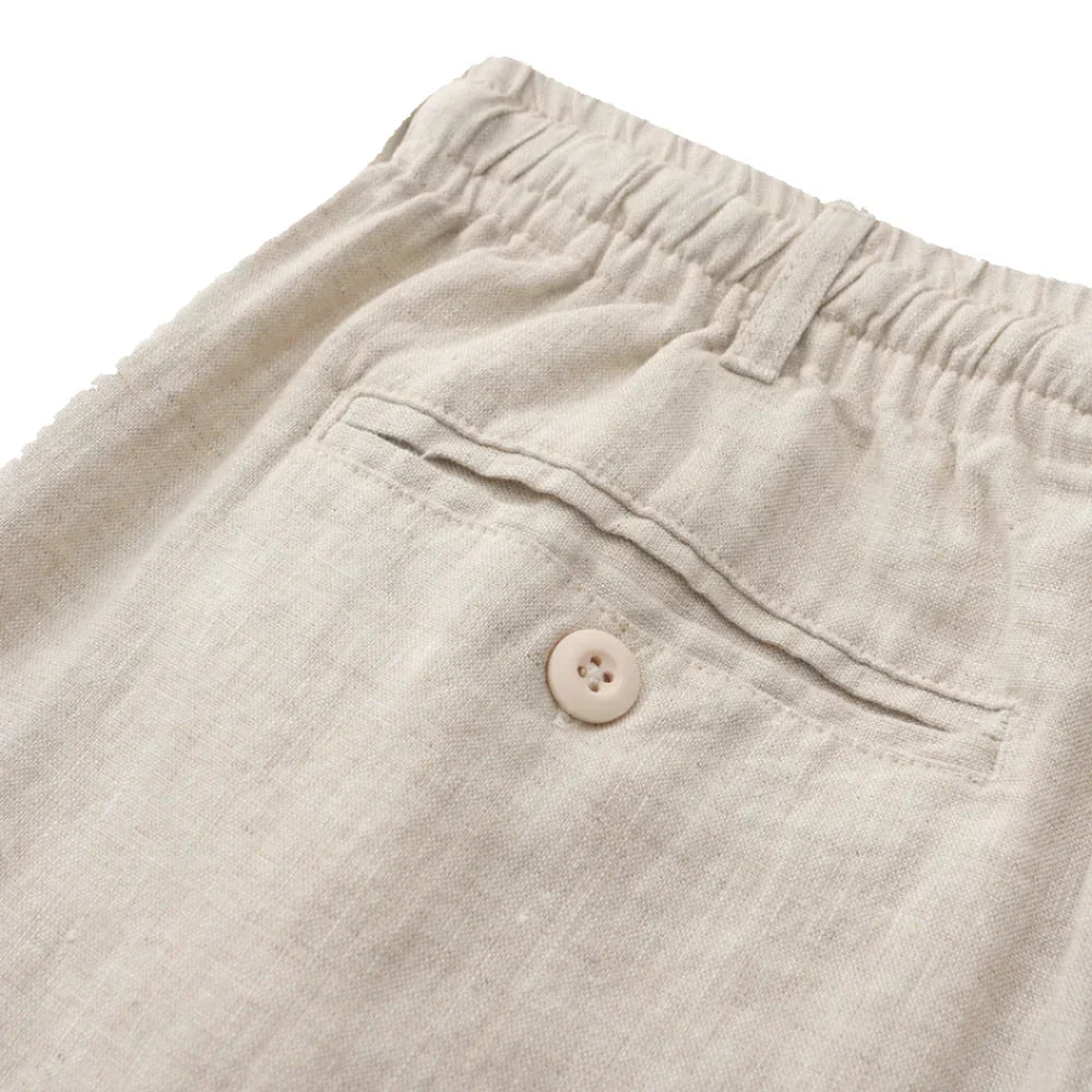 Milavie™ | Pantaloni Corti in Lino