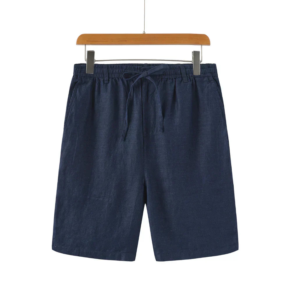 Milavie™ | Pantaloni Corti in Lino