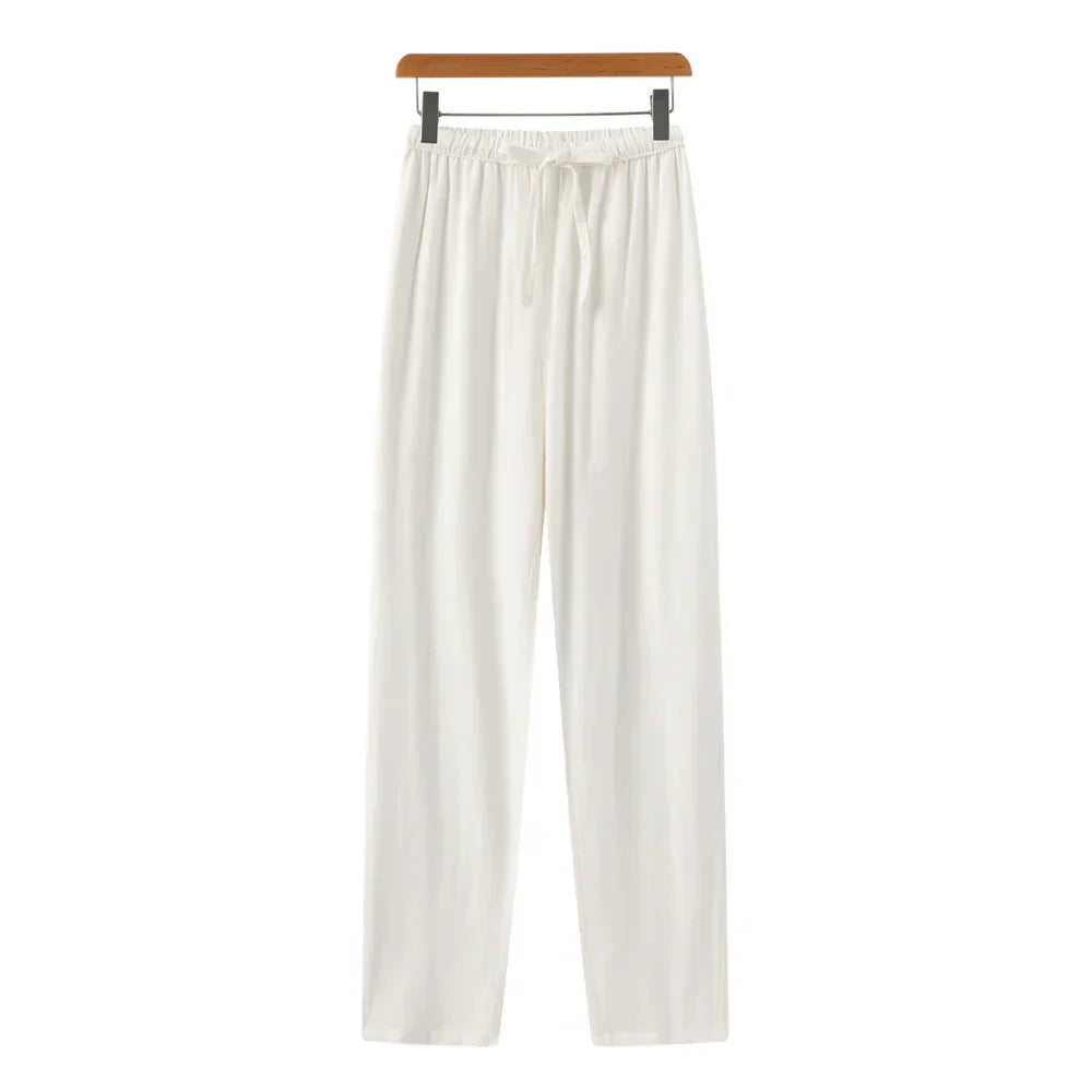 Milavie™ | Pantaloni Slim Fit in Lino