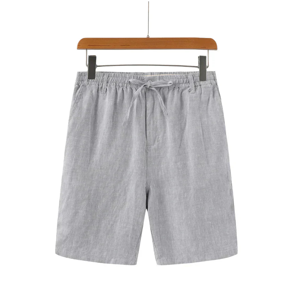 Milavie™ | Pantaloni Corti in Lino