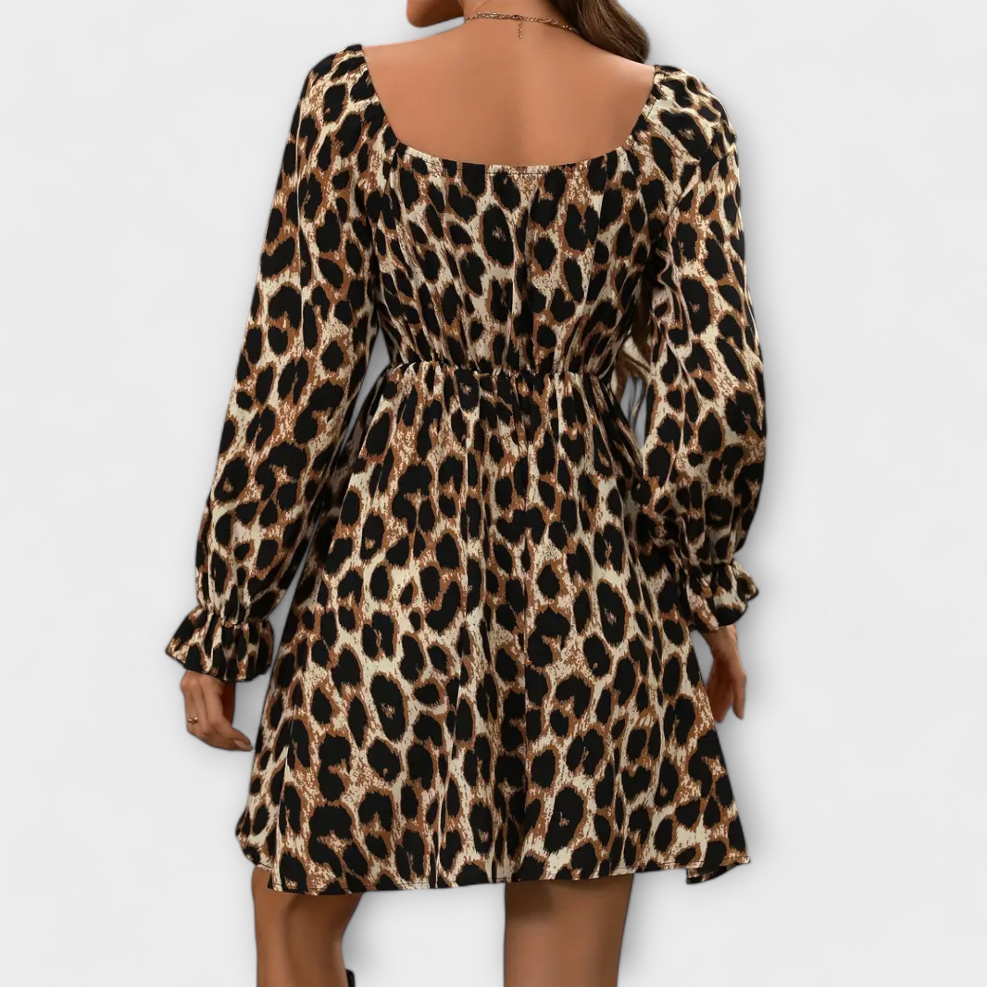 Catarina - Vestito corto con stampa leopardata