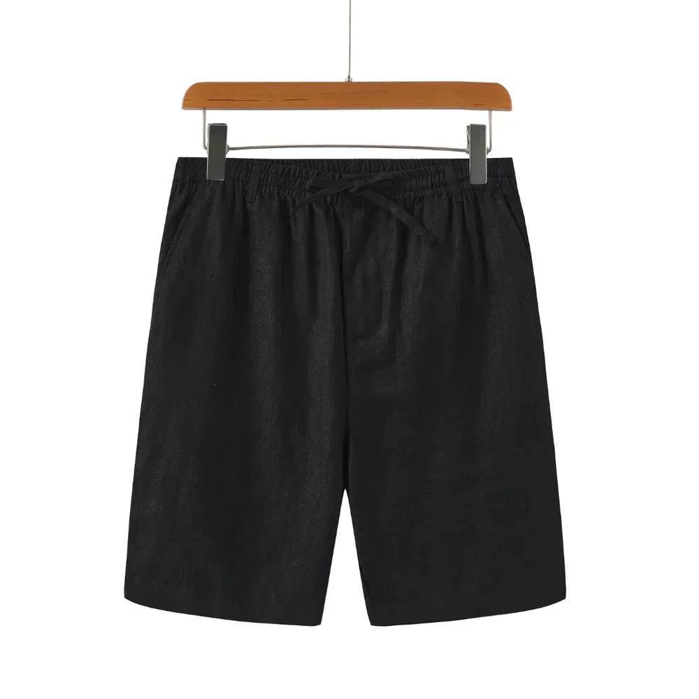 Milavie™ | Pantaloni Corti in Lino