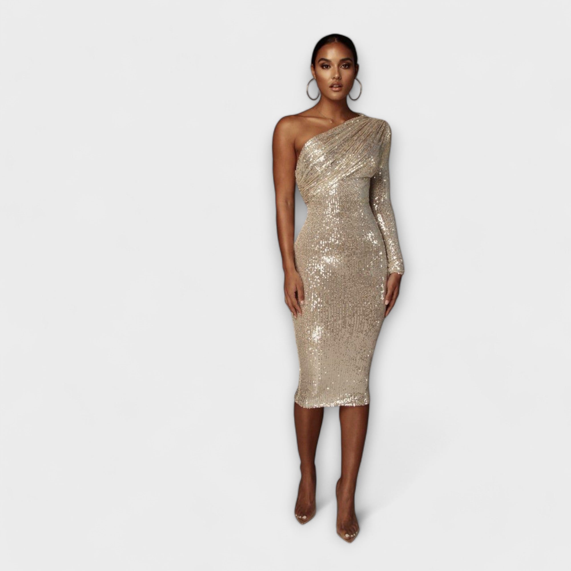 Rita - Vestito da Sera con Scollatura Incrociata