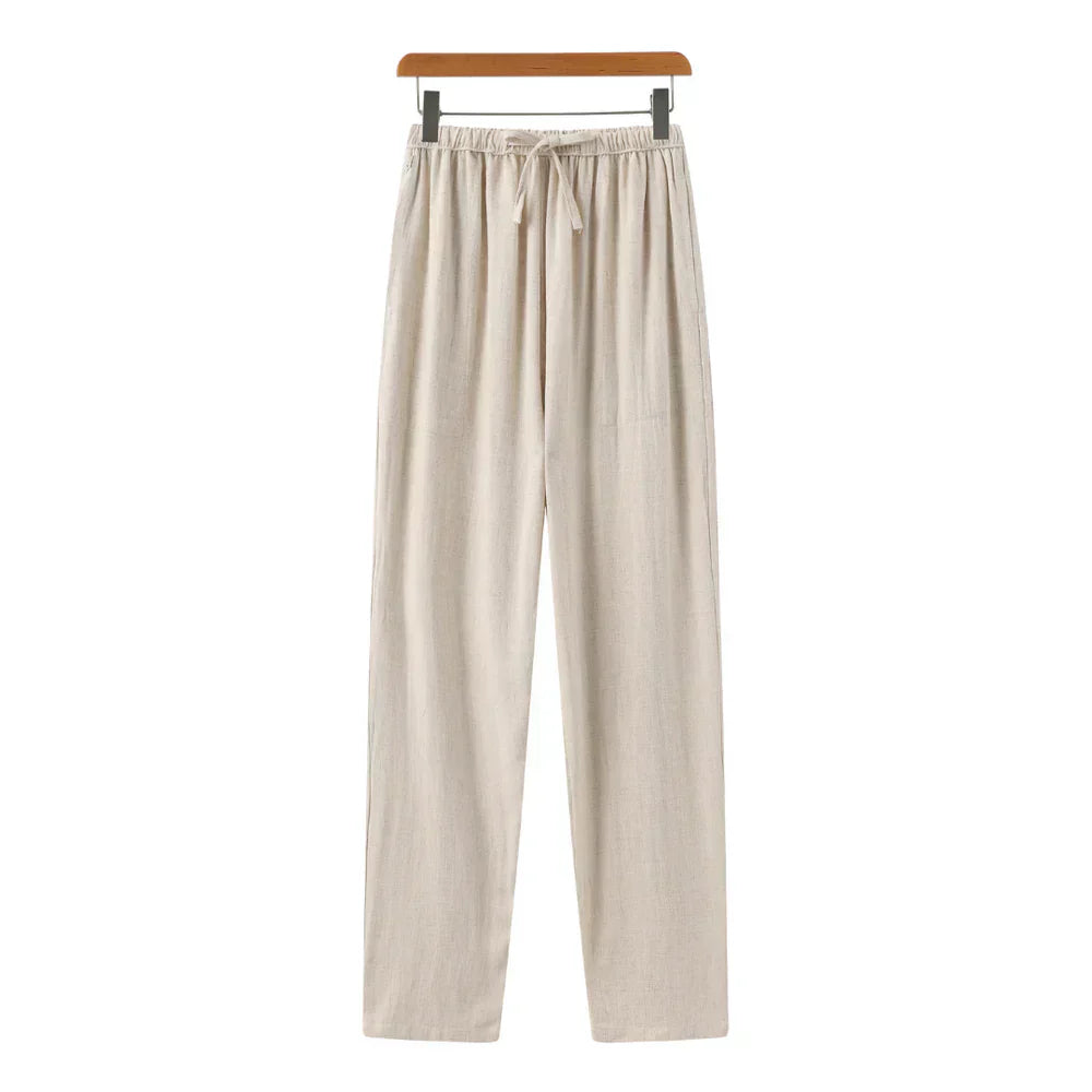 Milavie™ | Pantaloni Slim Fit in Lino