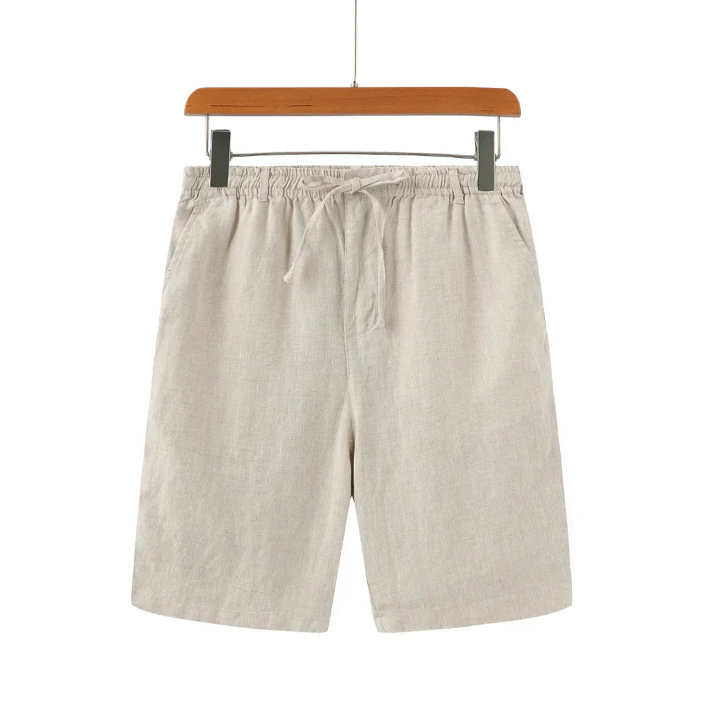 Milavie™ | Pantaloni Corti in Lino