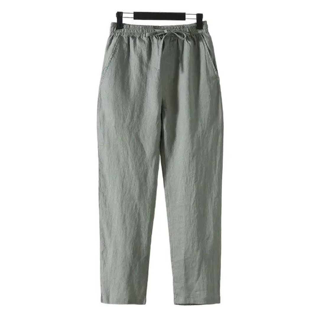 Milavie™ | Pantaloni in lino