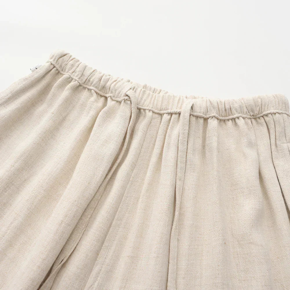 Milavie™ | Pantaloni Slim Fit in Lino