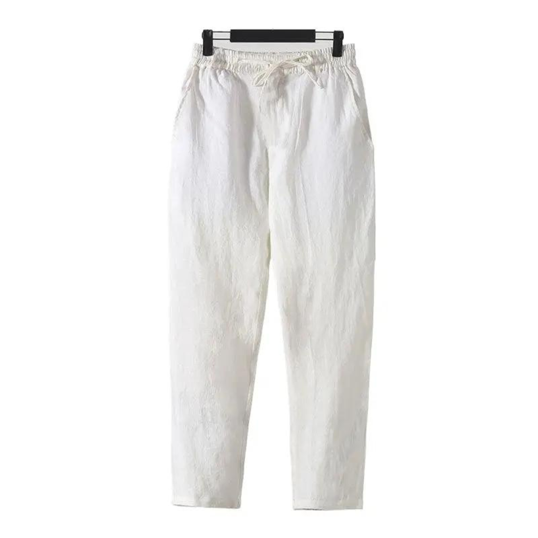 Milavie™ | Pantaloni in lino