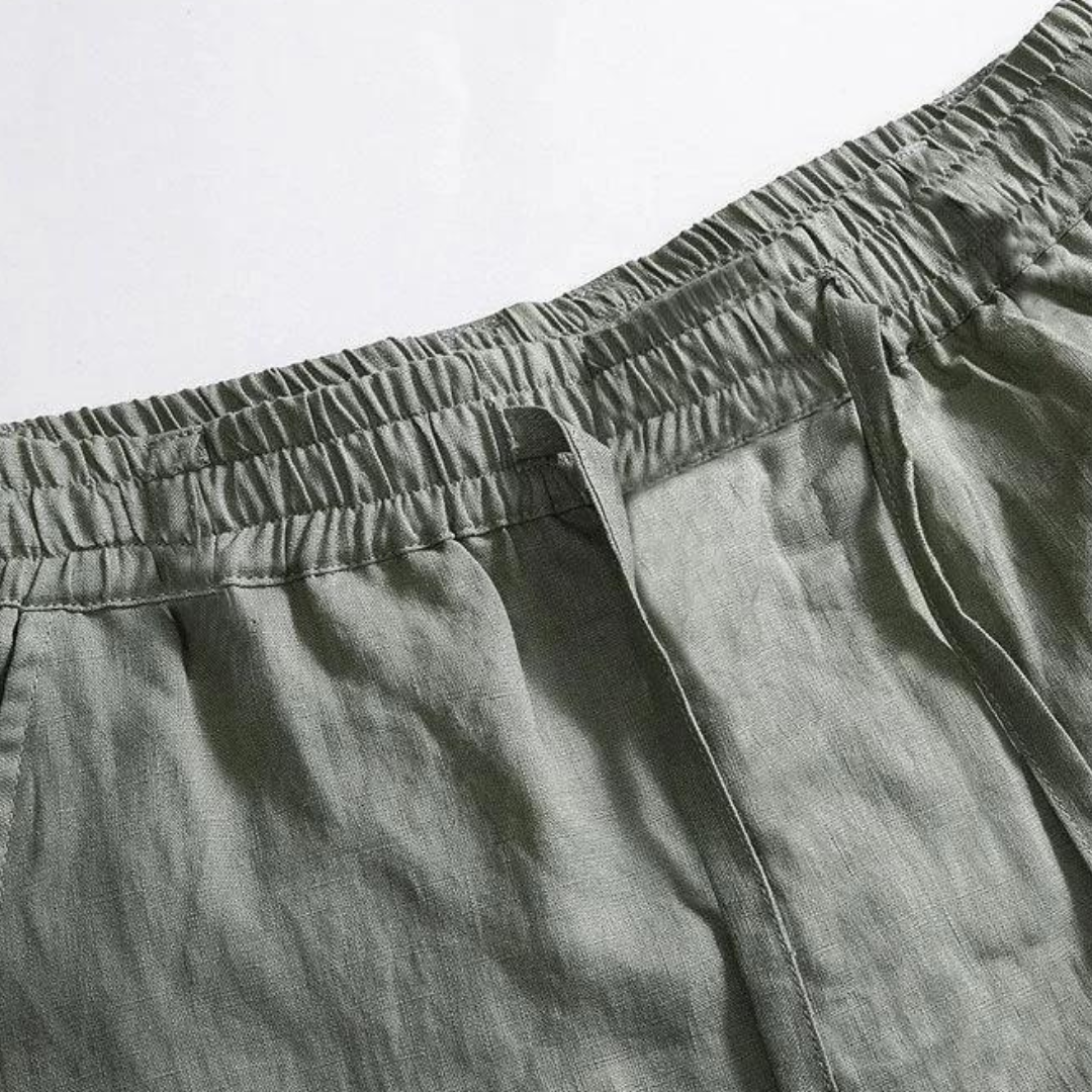 Milavie™ | Pantaloni in lino