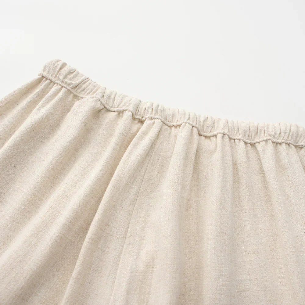 Milavie™ | Pantaloni Slim Fit in Lino