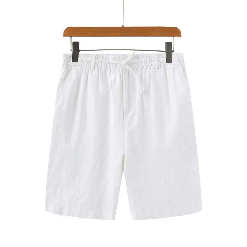 Milavie™ | Pantaloni Corti in Lino