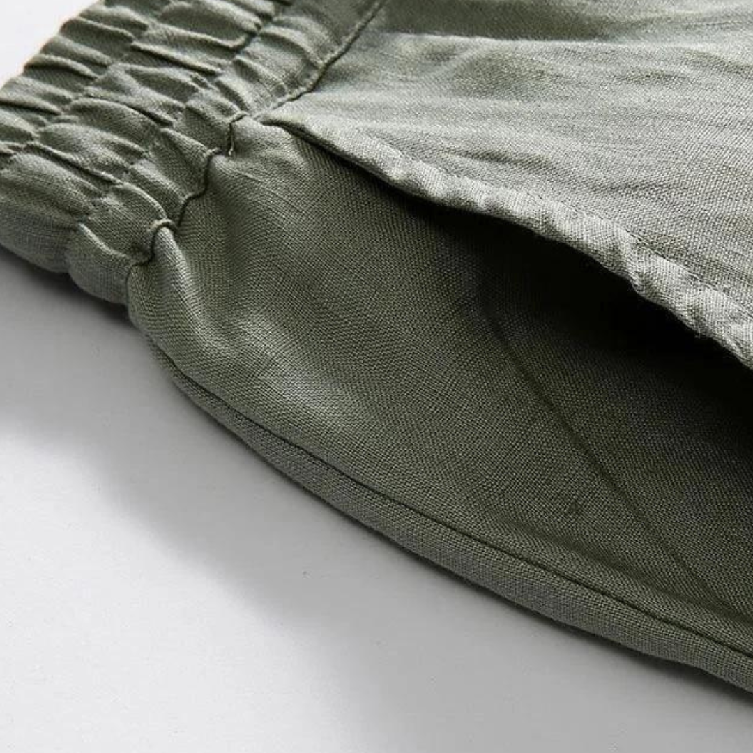 Milavie™ | Pantaloni in lino