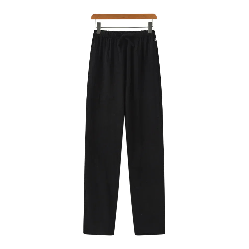 Milavie™ | Pantaloni Slim Fit in Lino