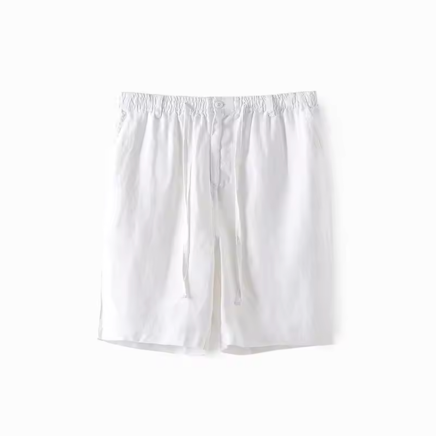 Milavie™ | Pantaloni Corti in Lino