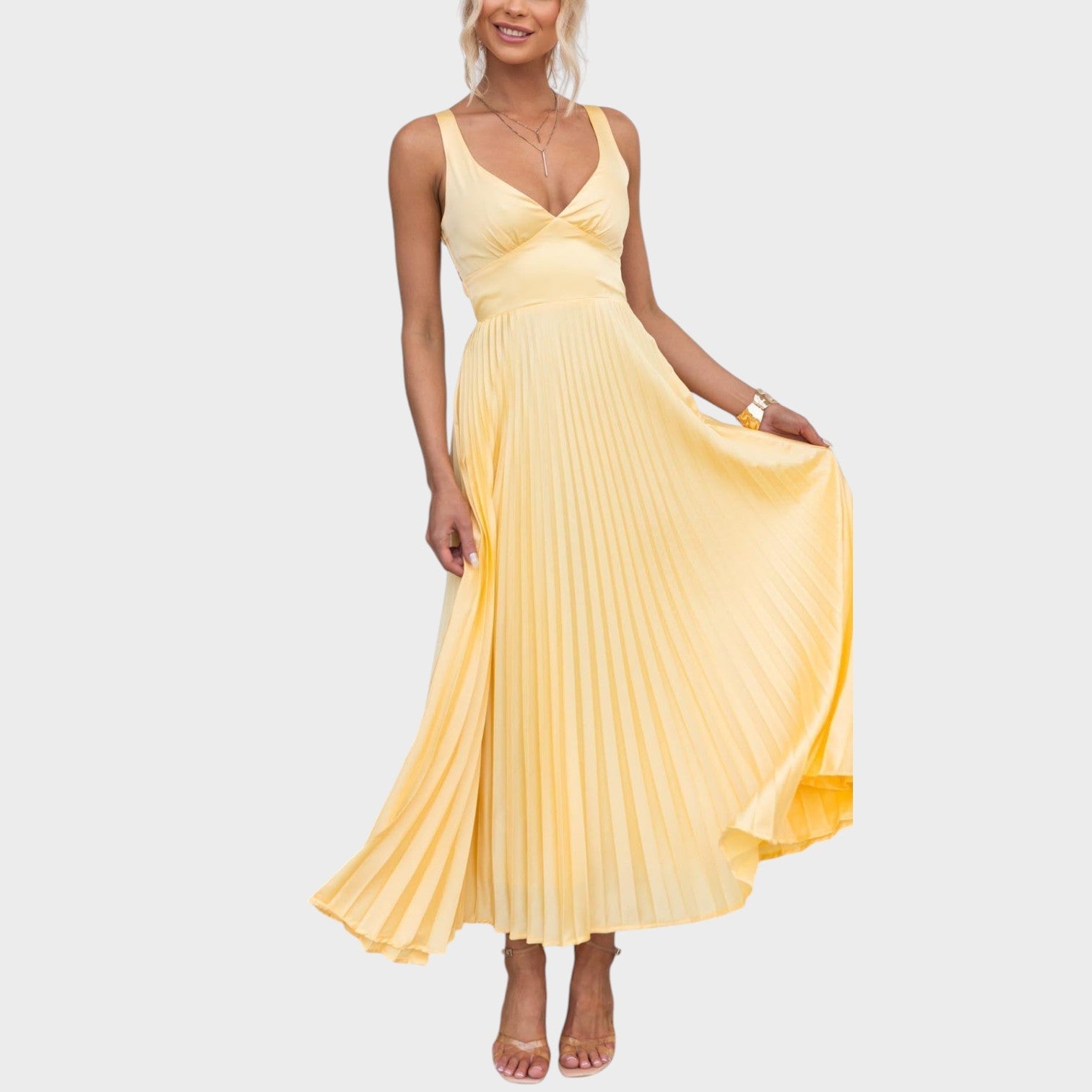 Camila - Vestito maxi giallo