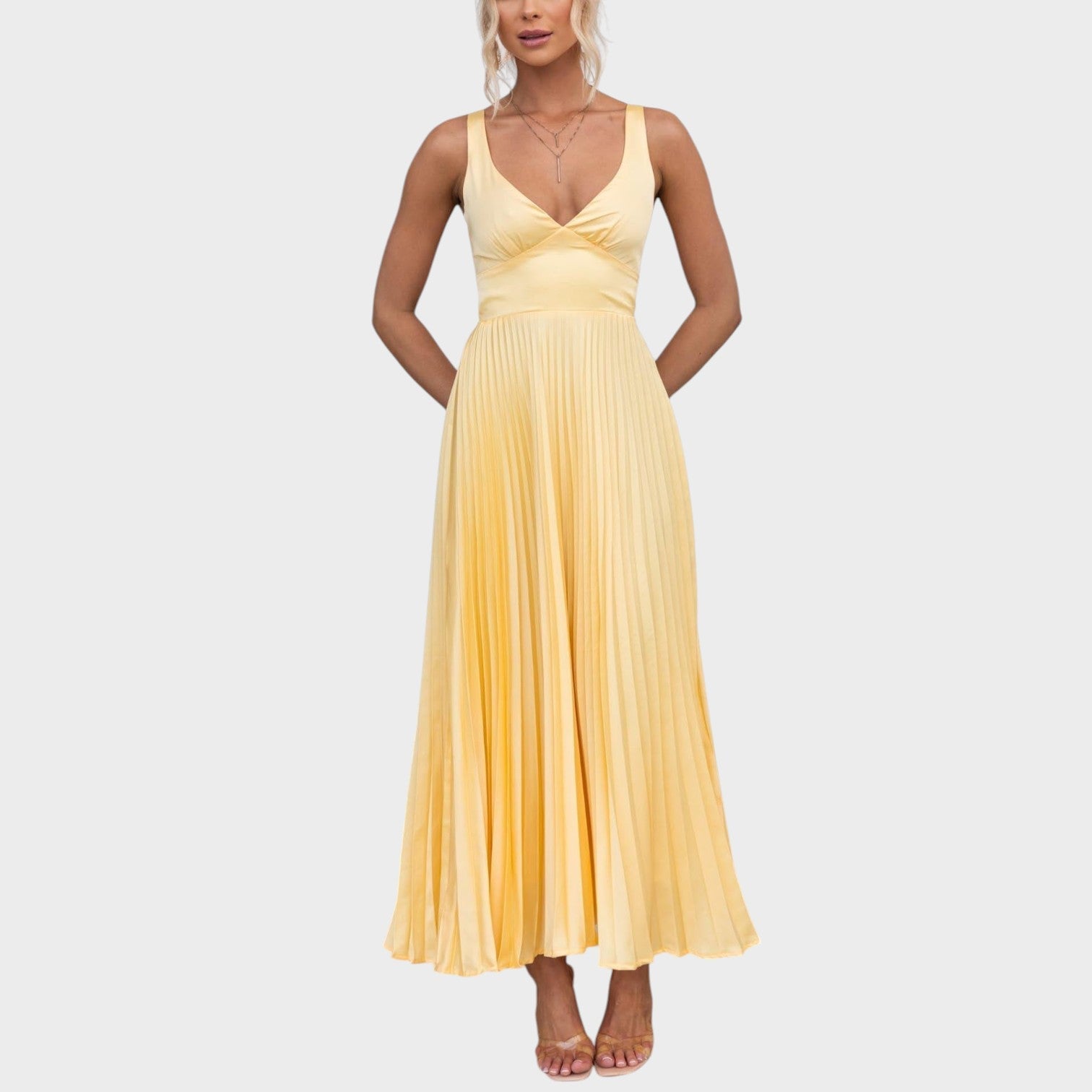 Camila - Vestito maxi giallo