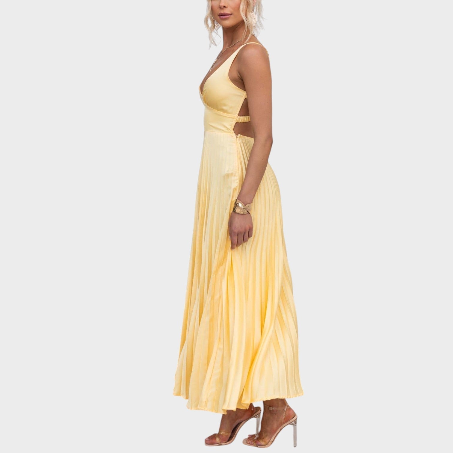 Camila - Vestito maxi giallo