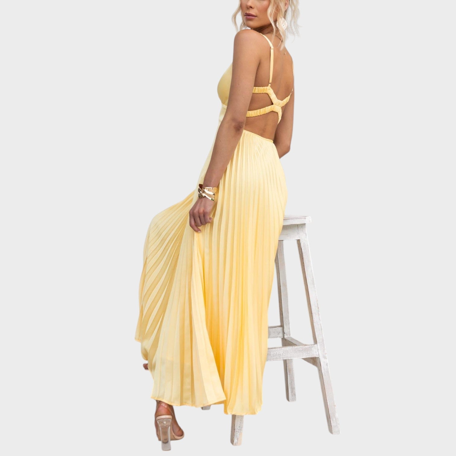 Camila - Vestito maxi giallo