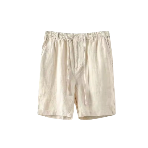 Milavie™ | Pantaloni Corti in Lino